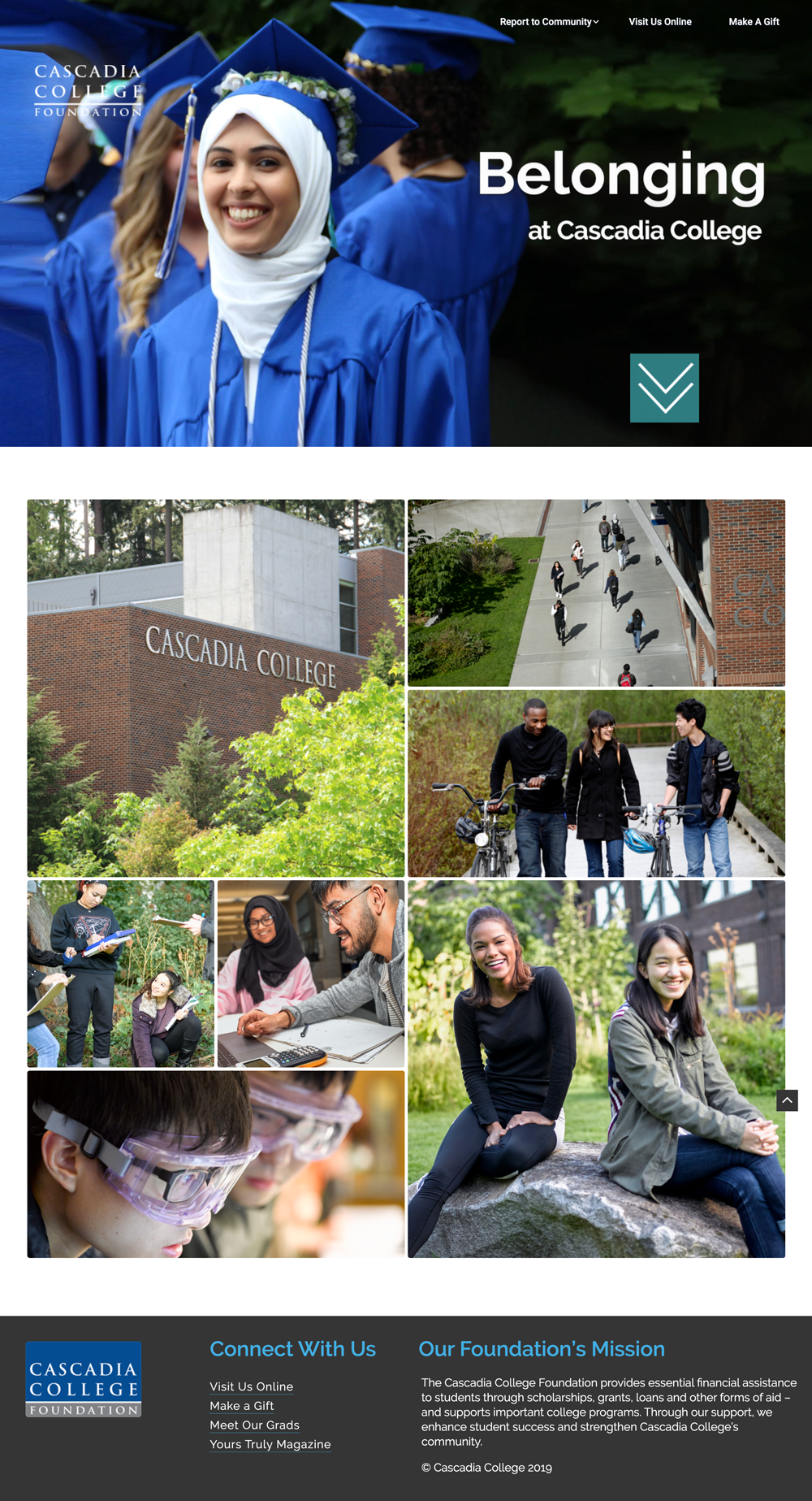 Cascadia College page one